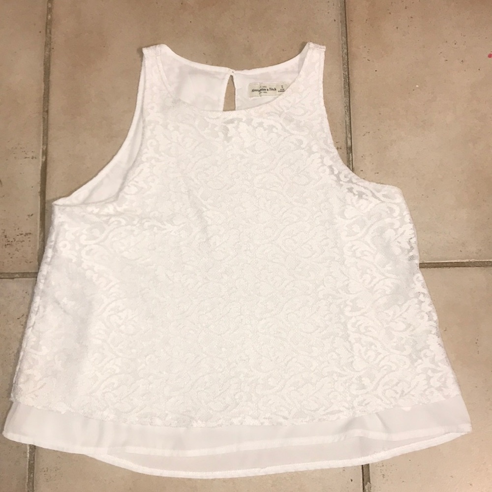 Abercrombie and Fitch Lace White Top